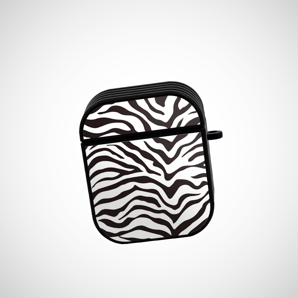 Cover It Up Zebra Print Glass Airpods 1st Gen Case Covers