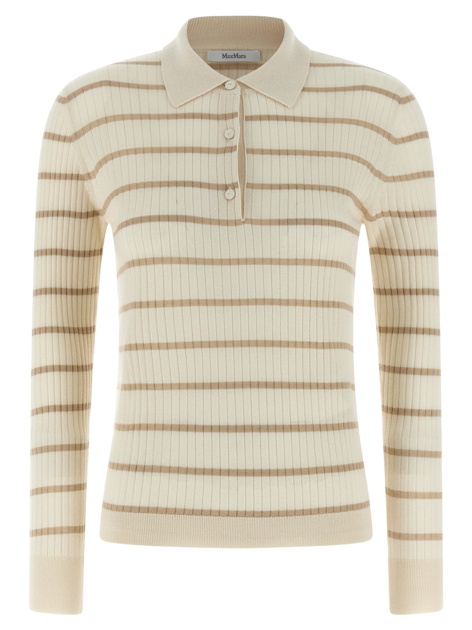Max Mara Mxpgitano Polo Shirt – 70% cachemire 30% silk