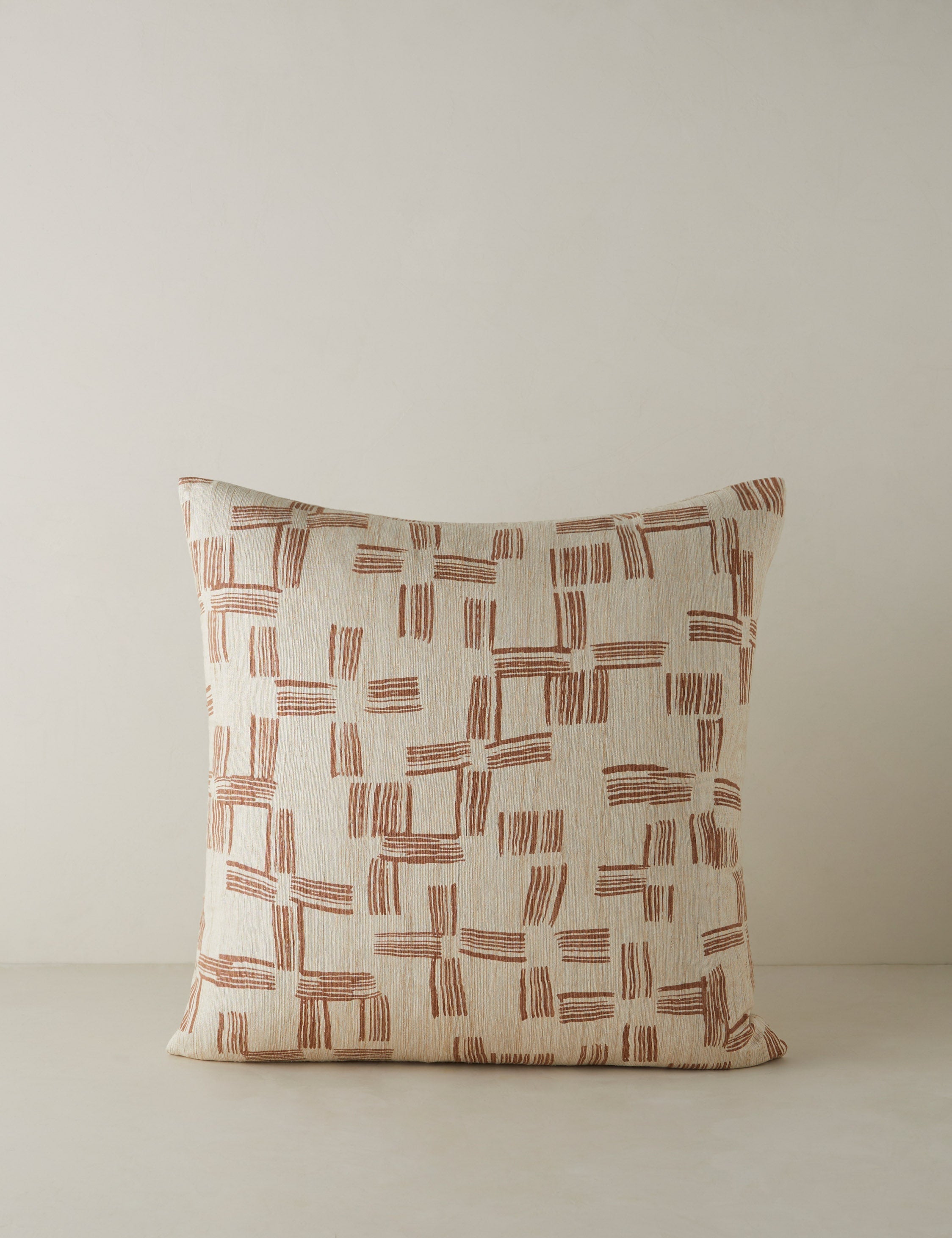 Lulu and Georgia Crossmarks Silk Pillow by Élan Byrd - view 2