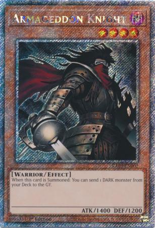 Yu-Gi-Oh! Armageddon Knight - RA03-EN002 - Platinum Secret Rare - 1st Edition