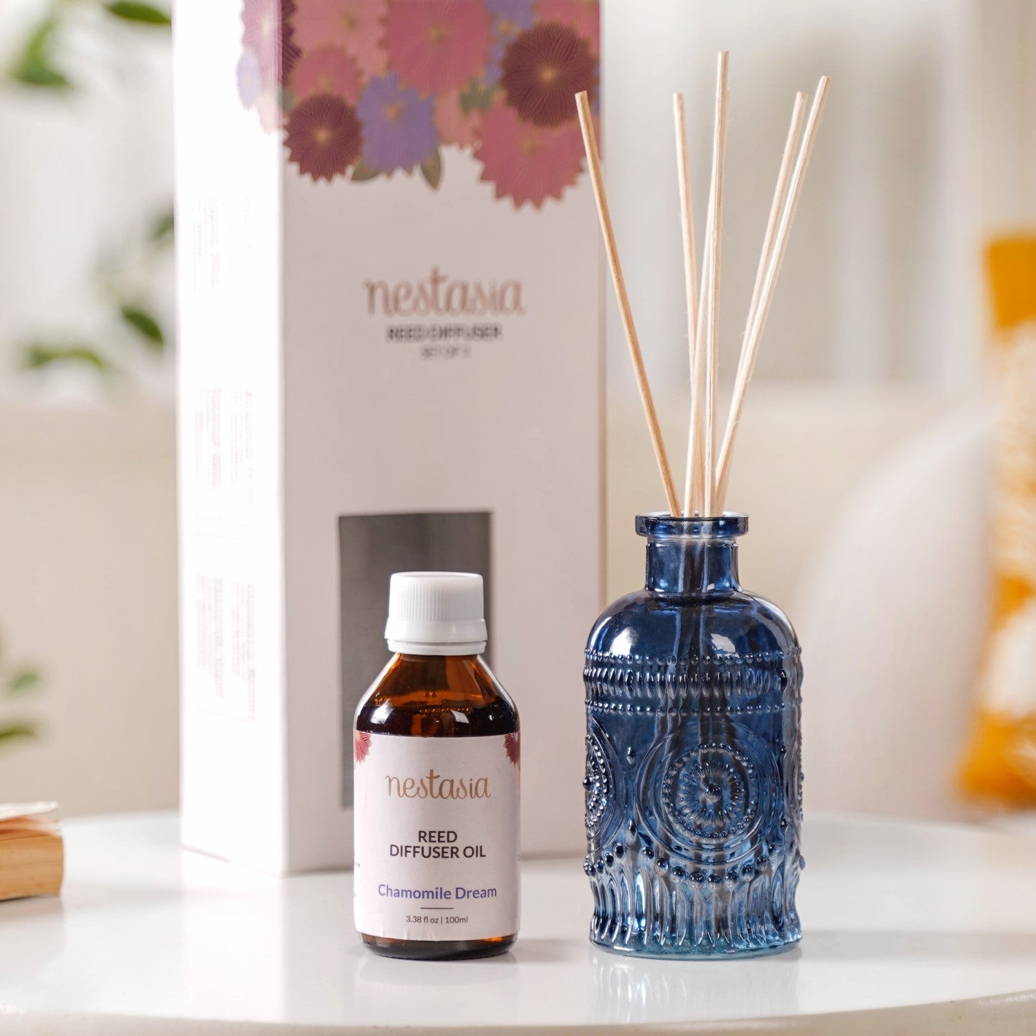 Nestasia Chamomile Dream Fragrant Reed Diffuser Set Of 3