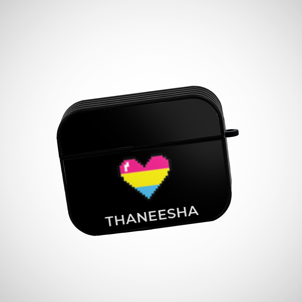 Cover It Up Pride Heart Custom Glass Airpods Pro Case Covers