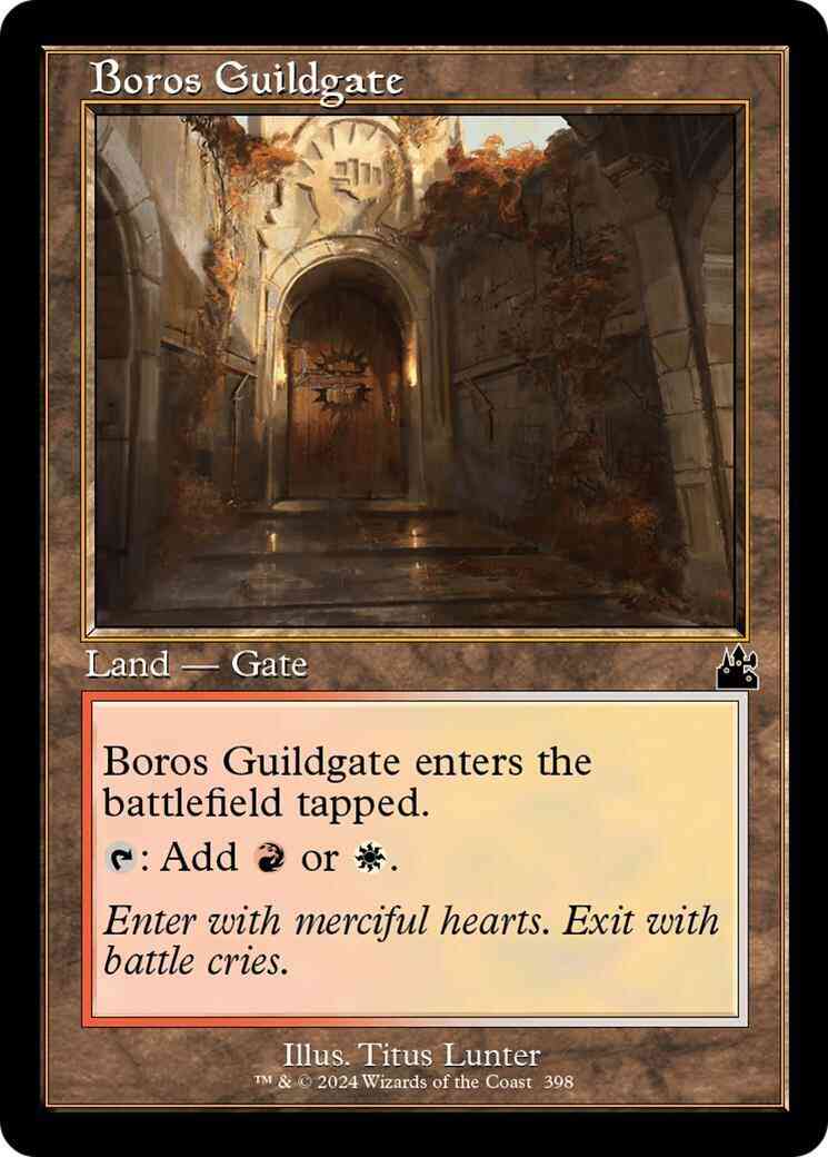 Boros guildgate 398 – Magic Boros Guildgate [398] [Retro Frame] [Ravnica Remastered] [Non-Foil]
