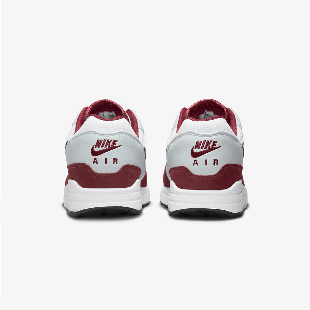 Nike | AIR MAX 1 { WHITE/BLACK-DARK TEAM RED-PURE PLATINUM - view 2