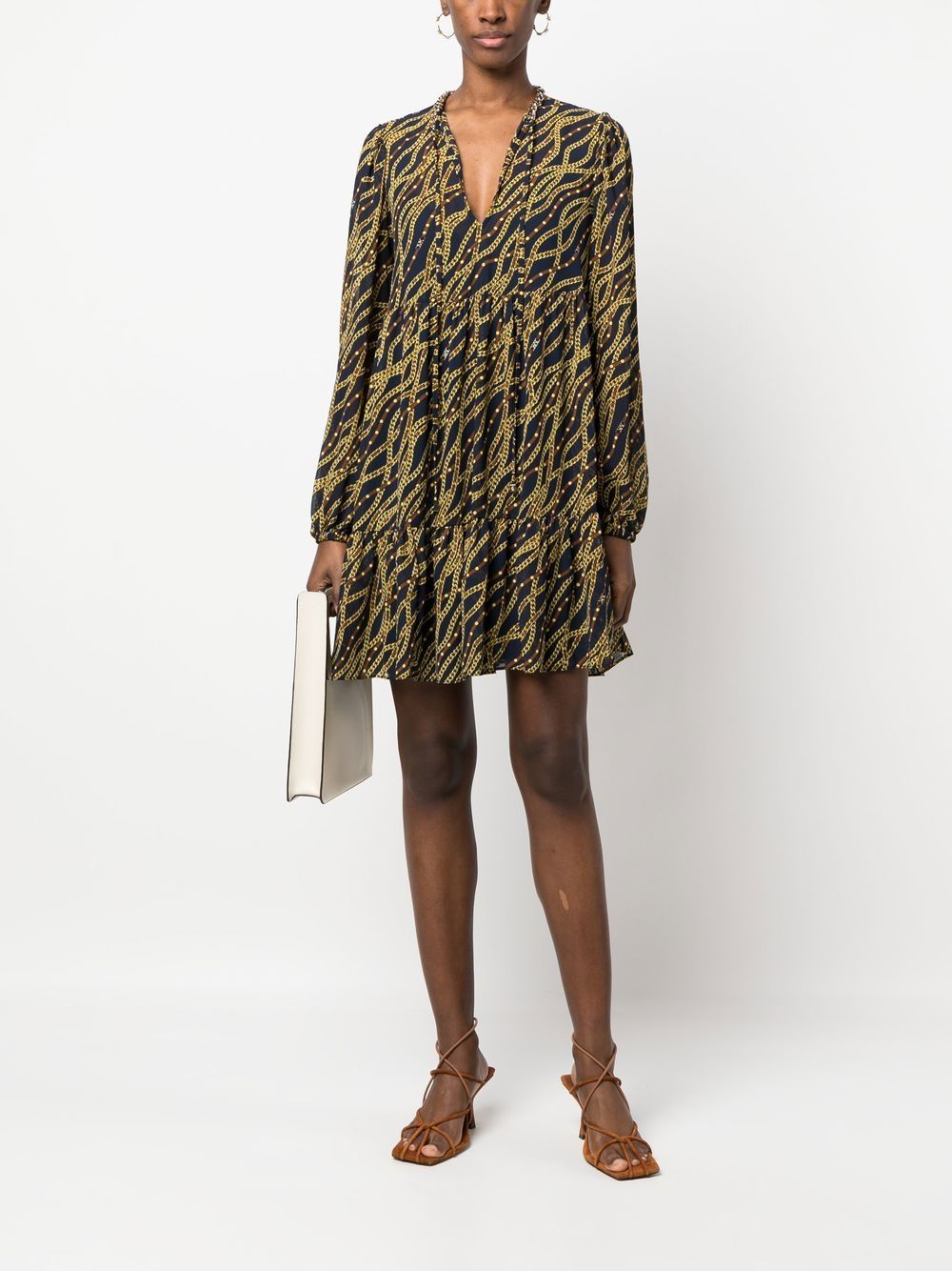 Mmk Printed midi dress - view 2