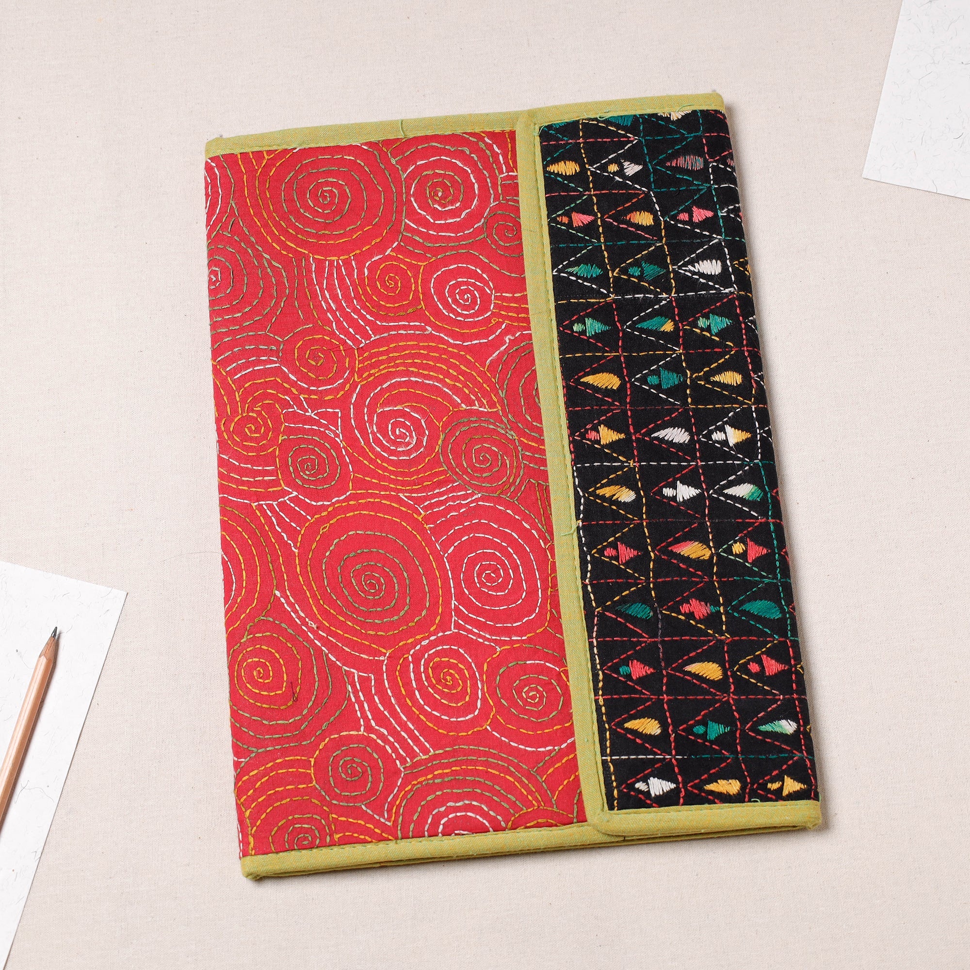 ASALKAAR Bengal Kantha Work Handcrafted File Folder