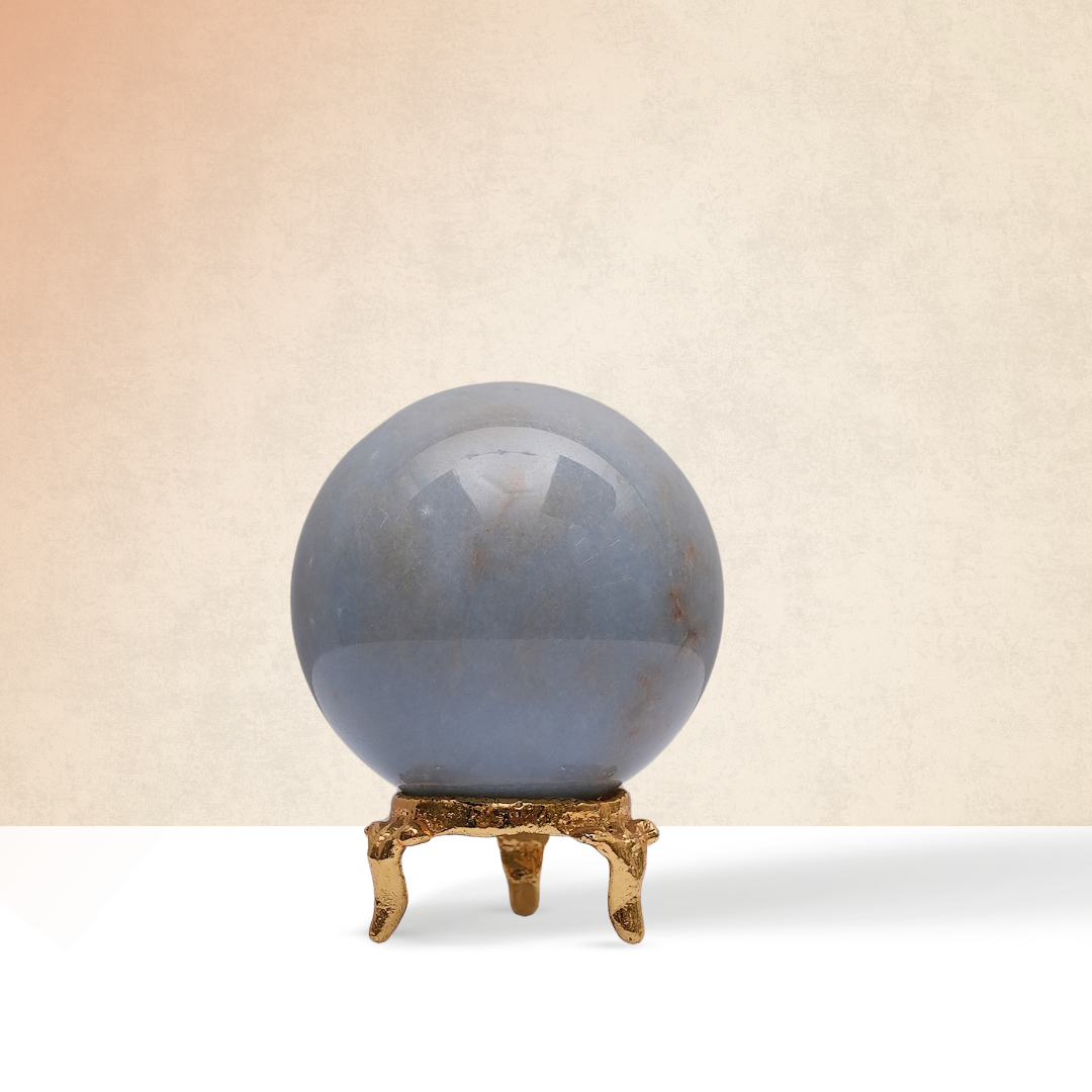 Angelite sphere ball – Gemsmantra Angelite Sphere/Ball