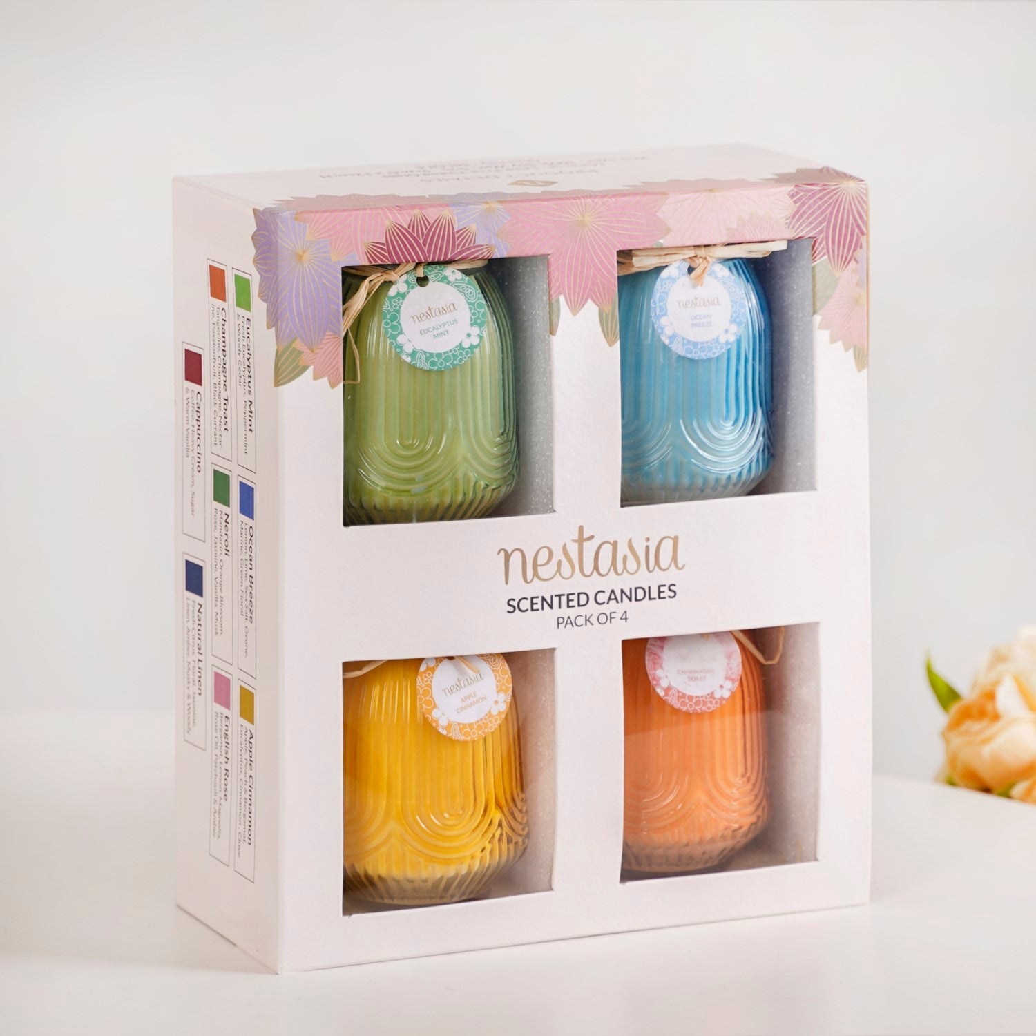 Nestasia Set Of 4 Fresh Vibes Scented Candle - view 2