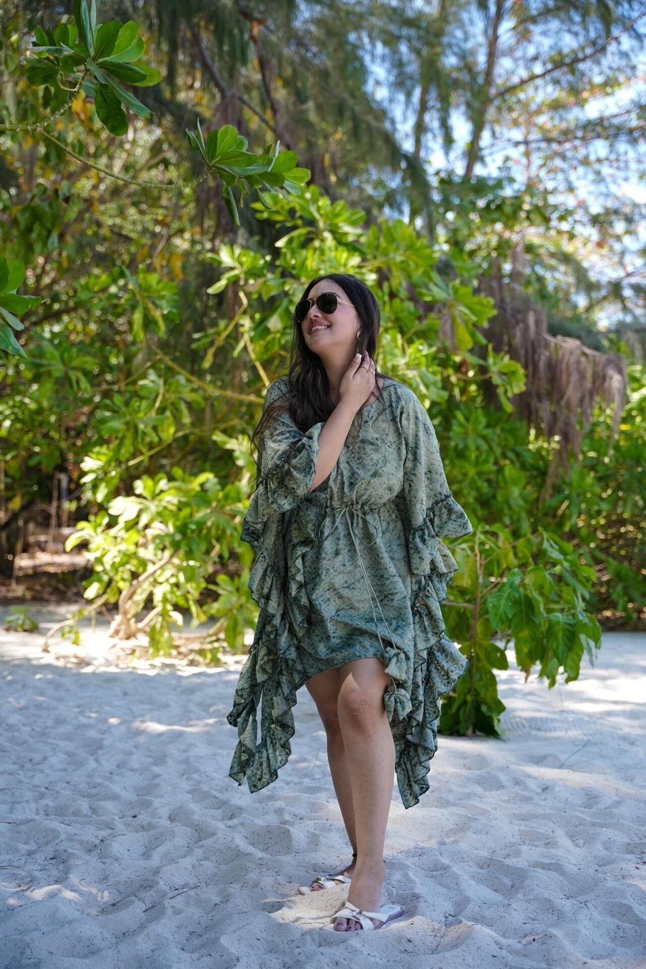 Idaho-o Rustic green kaftan - view 2