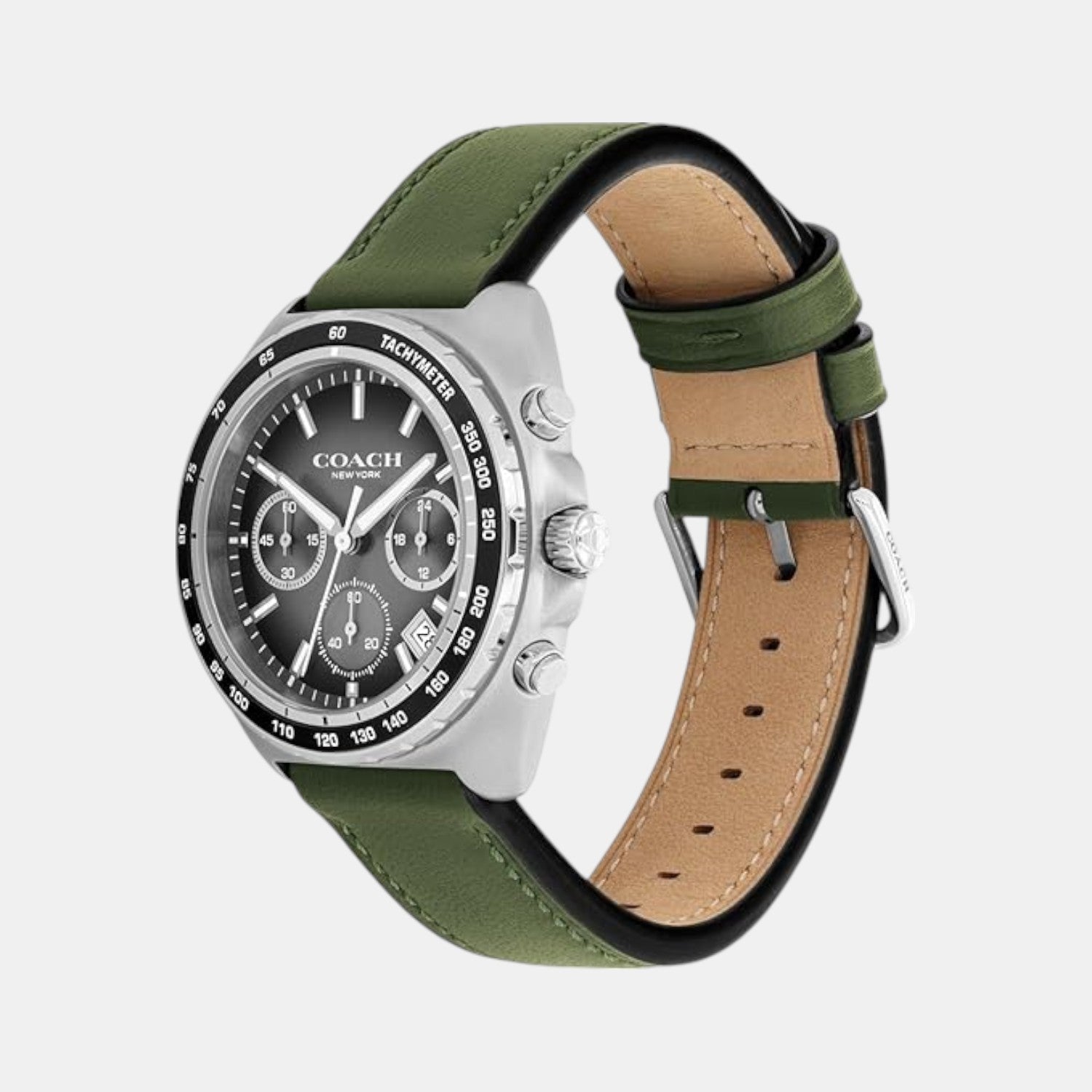 Coach Charter Men Quartz Grey Dial Chronograph Leather Watch 14602742 - view 2