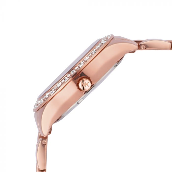 Dial chain watch – Michael Kors Liliane Rose Gold Dial & Chain Watch For Women