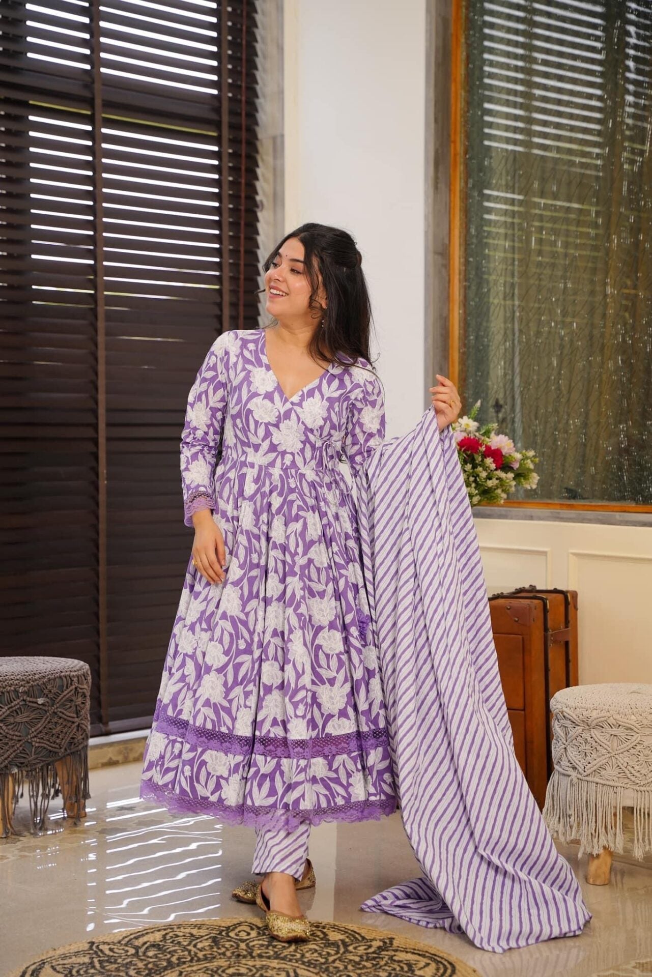 Idaho-o Yami cotton suit set
