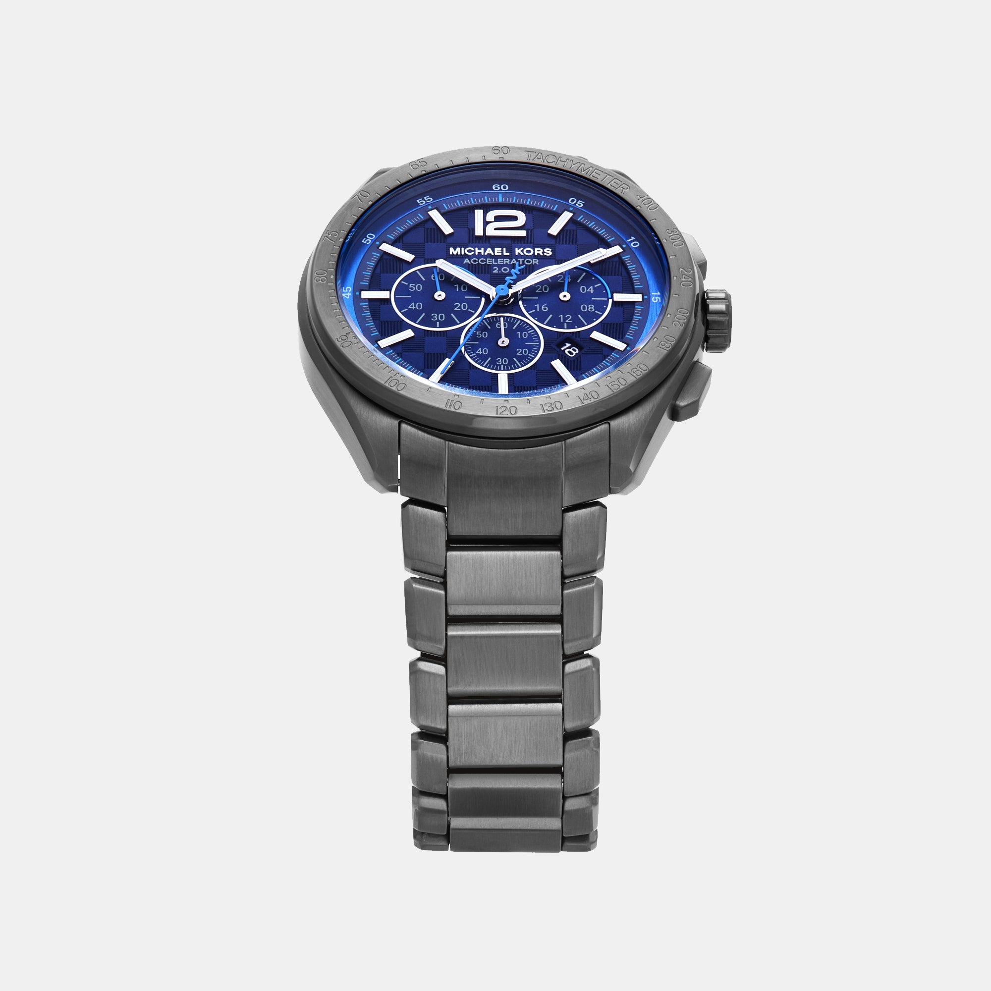 Michael Kors Accelerator 2.0 Men Quartz Blue Dial Chronograph Stainless Steel Watch MK9178 - view 4