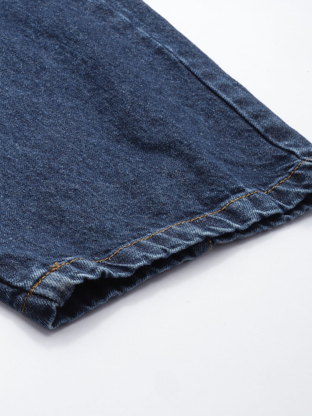 The Indian Garage Co Men's Blue Relaxed Fit Solid Jeans - view 7