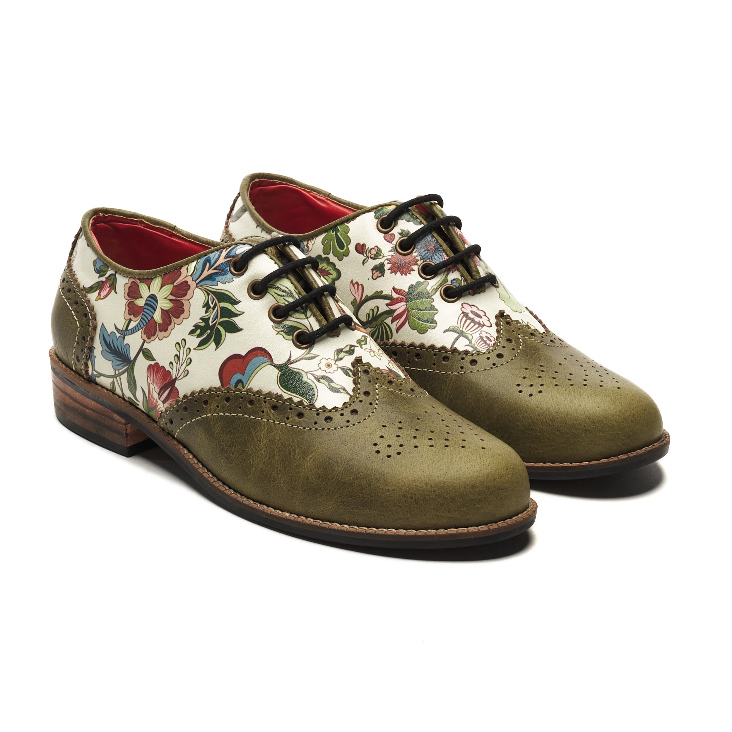 Banjaaran Studio Bageecha Brogues Women – Olive