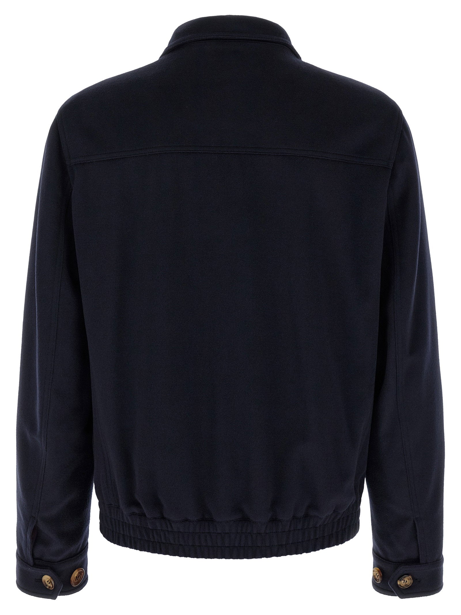 Brunello Cucinelli Wool Bomber Beaver – 100% virgin wool - view 2