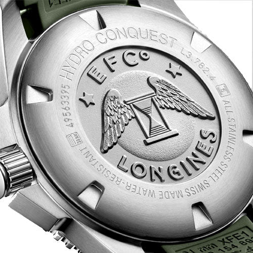 Longines Hydroconquest Green Matt Dial Men 43mm - view 4