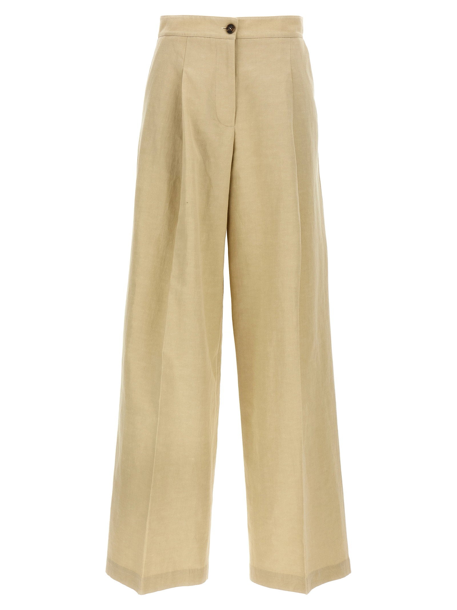 Yves Salomon Linen Trousers – 58% co, 30% li, 12% pa