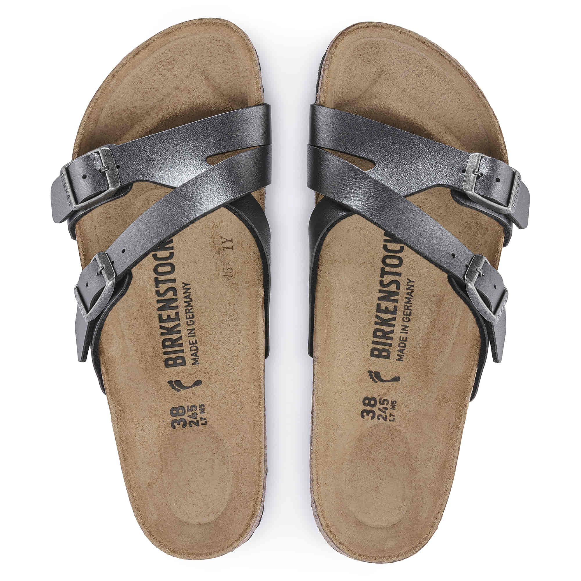 Birkenstock Yao Balance Birko-Flor – Black Black/Metallic Black - view 2