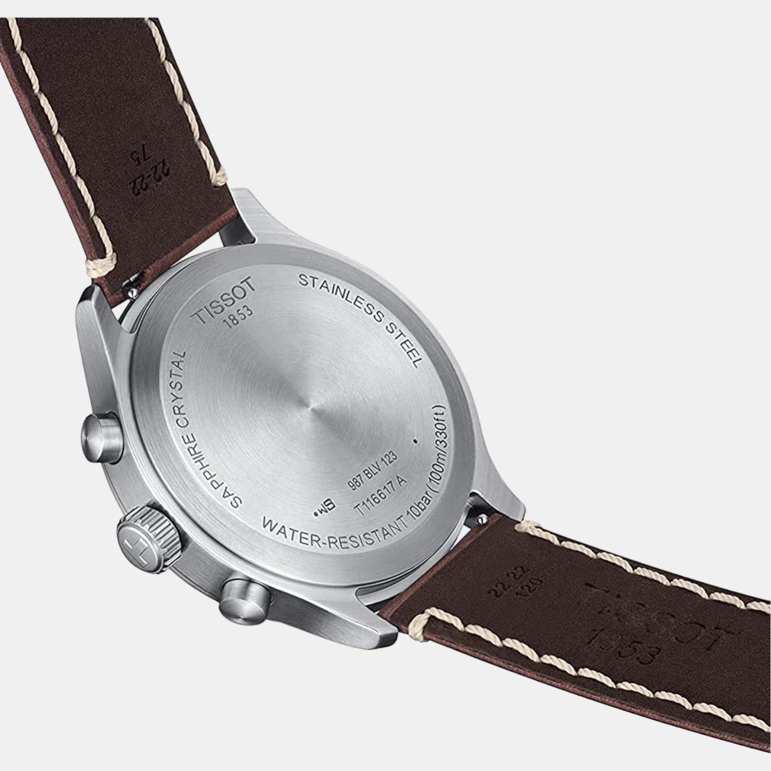Tissot Chrono Xl Vintage Men Blue Chronograph Leather Watch T1166171604200 - view 5