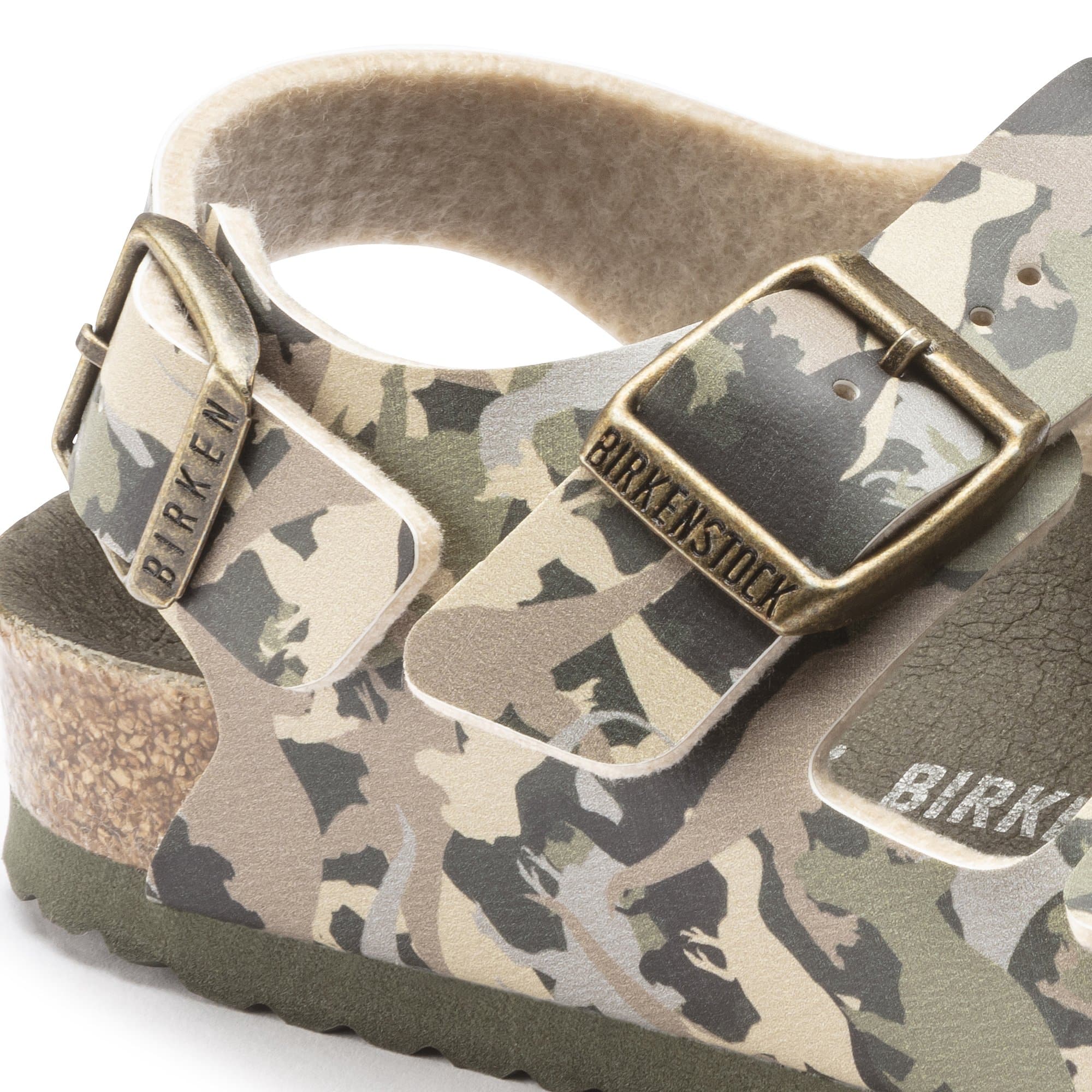Birkenstock Milano Kids Birko-Flor – Green Green/Dino Camo Khaki - view 5