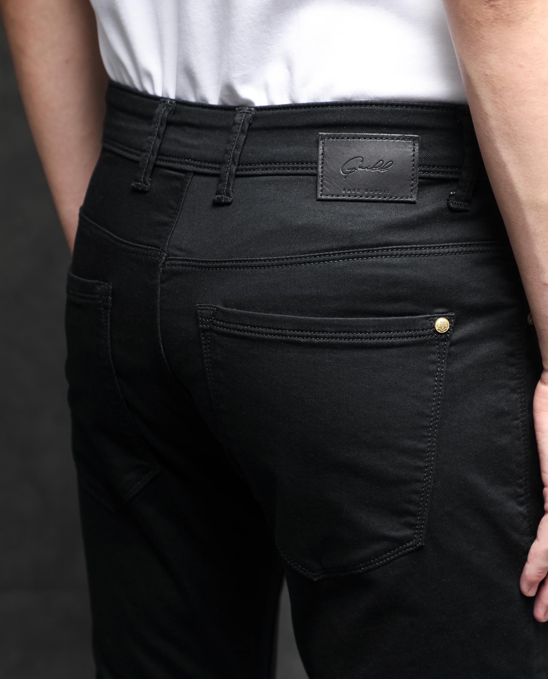 Rare Rabbit Men's Satinx Black Rinse Wash Mid-Rise Slim Fit Jeans - view 10