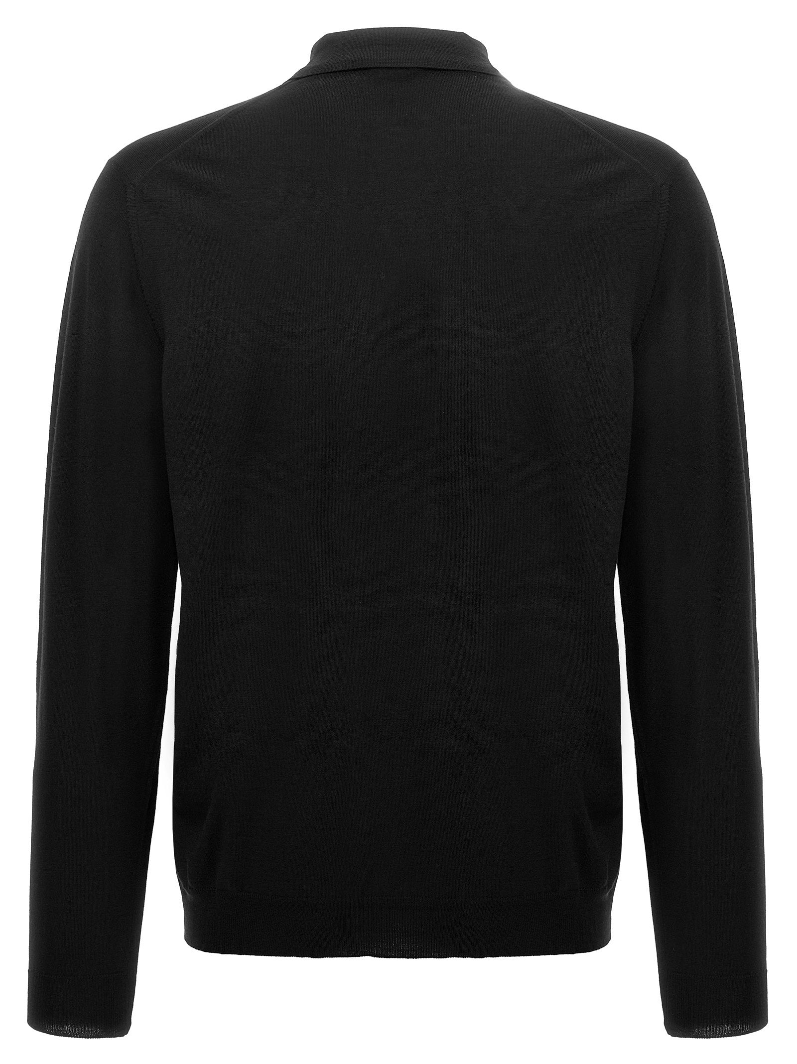 Zanone Wool Polo Shirt - view 2