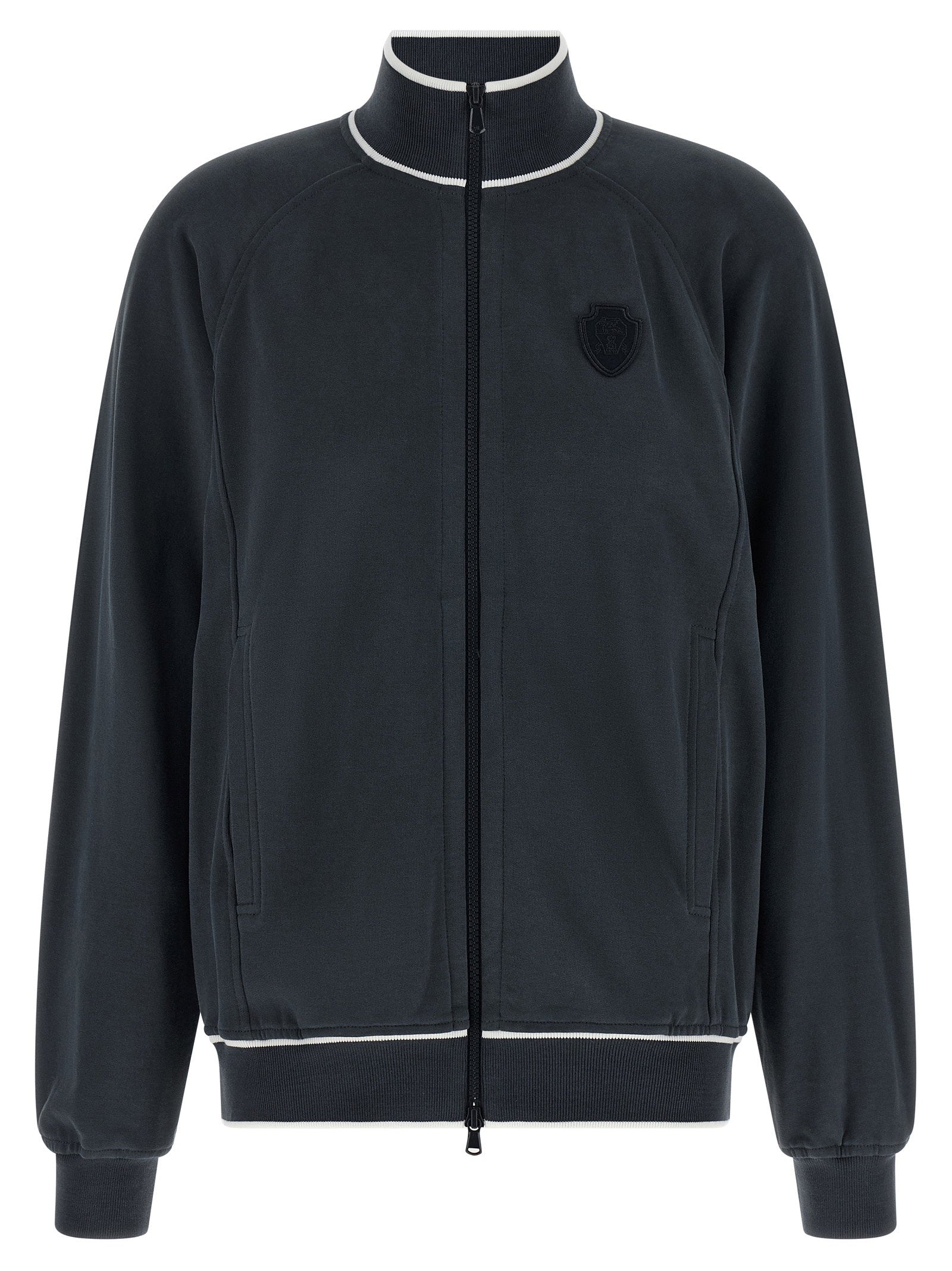 Brunello Cucinelli Heraldic Patch Sweatshirt – 100% cotton