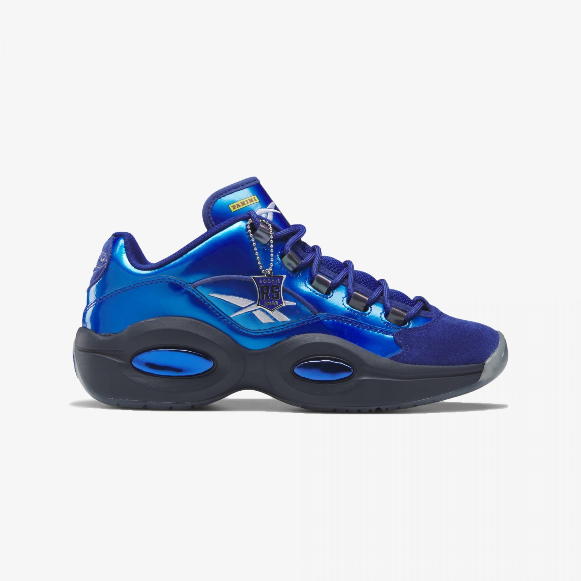 Reebok | PANINI QUESTION LOW BASKETBALL { BLUE - view 4