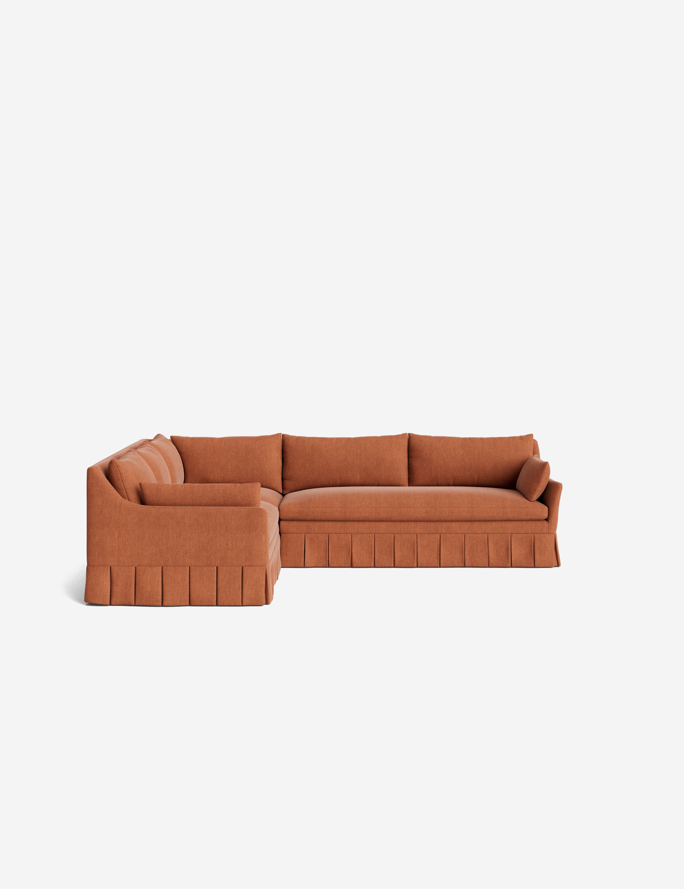 Lulu and Georgia Portola Luxe Depth Pleated Corner Sectional Sofa - view 145