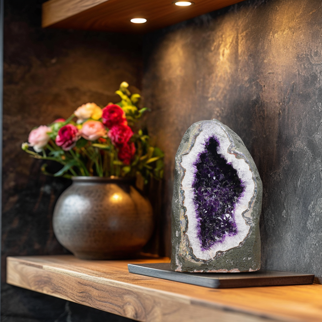 Gemsmantra Amethyst Cluster Geode - view 2