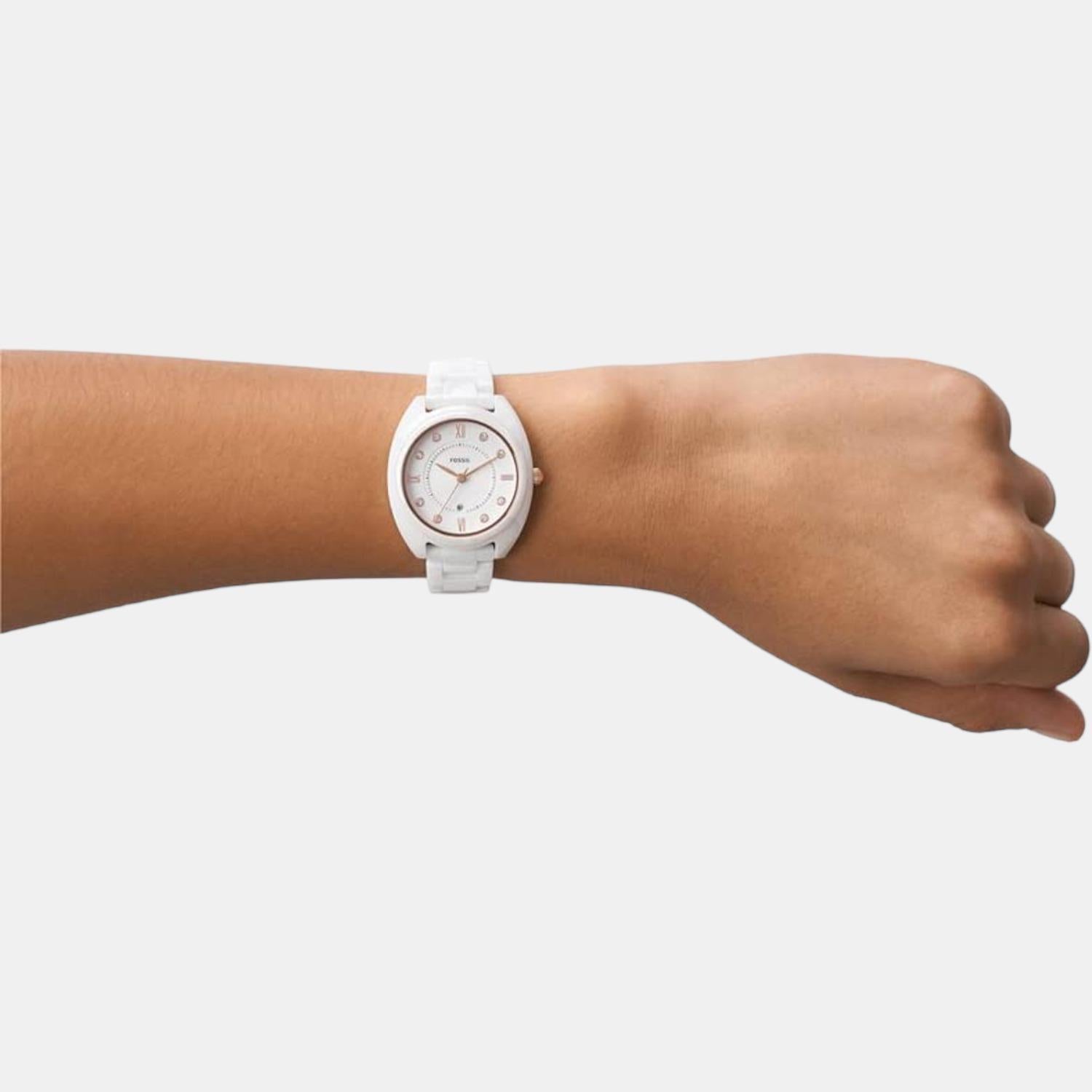 Fossil Gabby Women Quartz White Dial Analog Ceramic Watch CE1115 - view 7