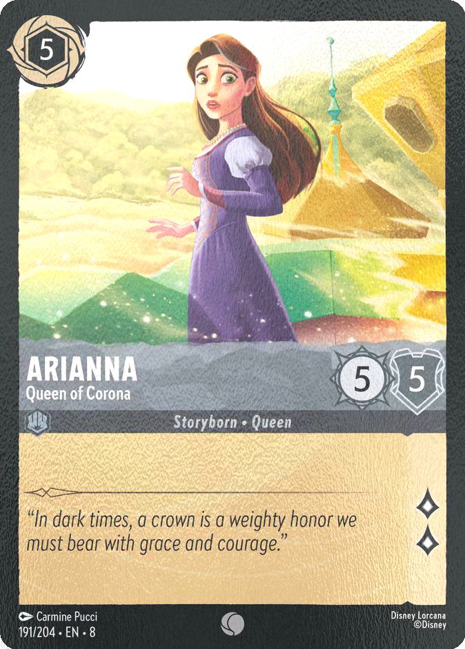 Lorcana Arianna - Queen of Corona - 191/204 [Reign of Jafar] [Cold Foil]