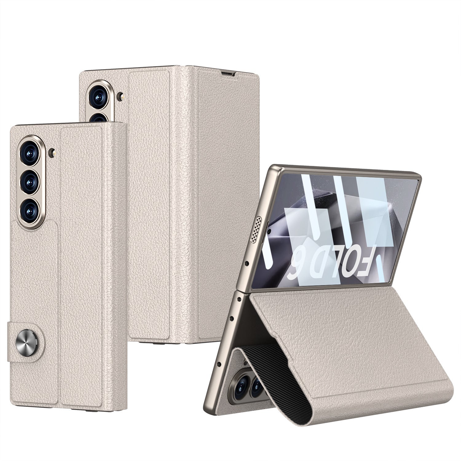 Million Cases Galaxy Z Fold6 Rich Luxe Corporate Leather Case - view 3