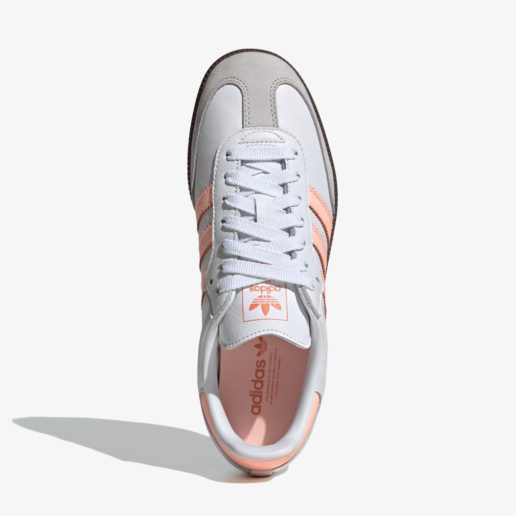 Adidas Originals | Samba Og { Cloud White/clear Orange/semi Coral - view 2