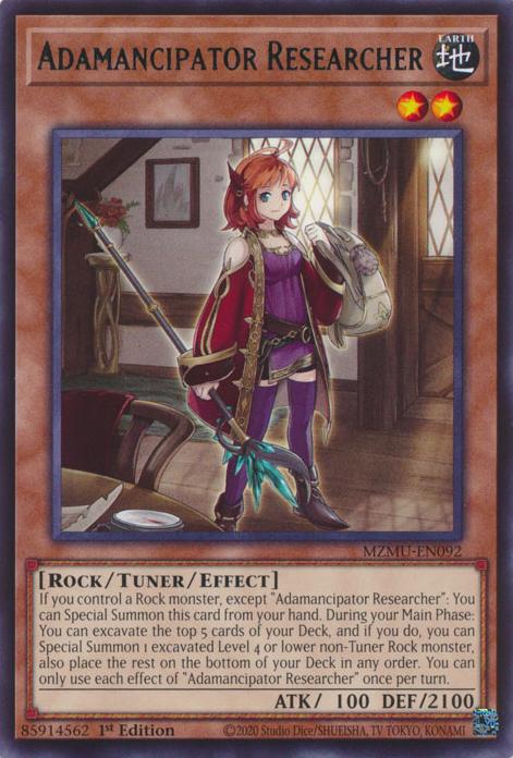 Yu-Gi-Oh! Adamancipator Researcher - MZMU-EN092 - Rare - 1st Edition