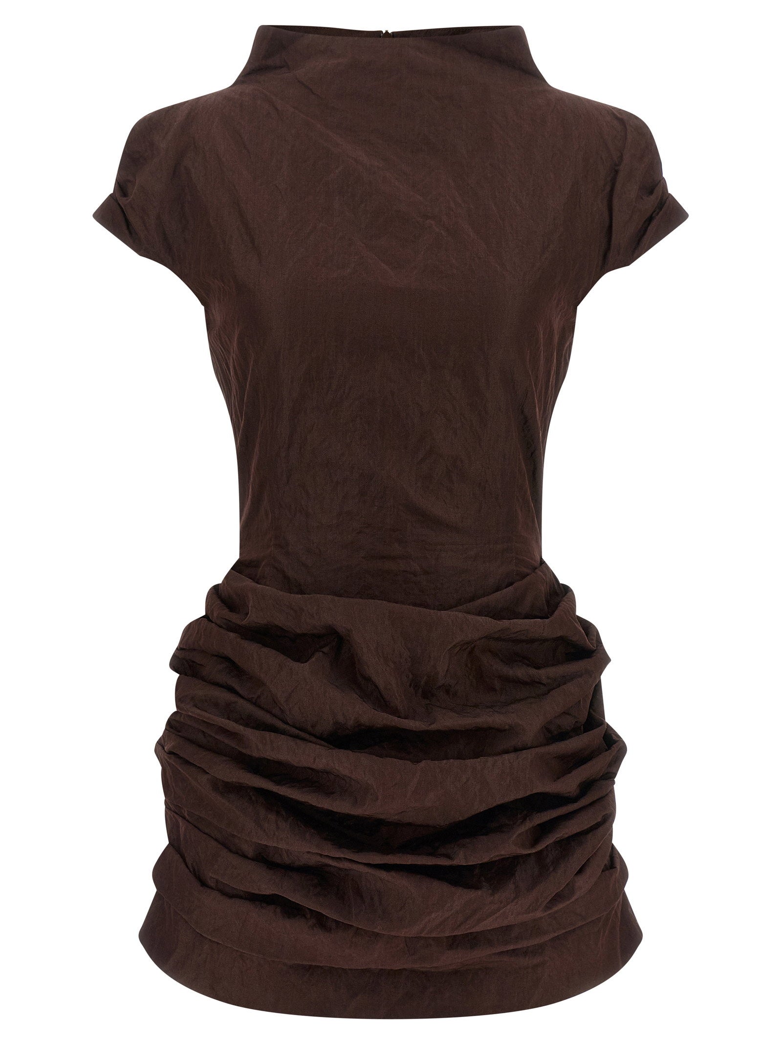 Magda Butrym 48 Dress – 90% cotton, 10% metal