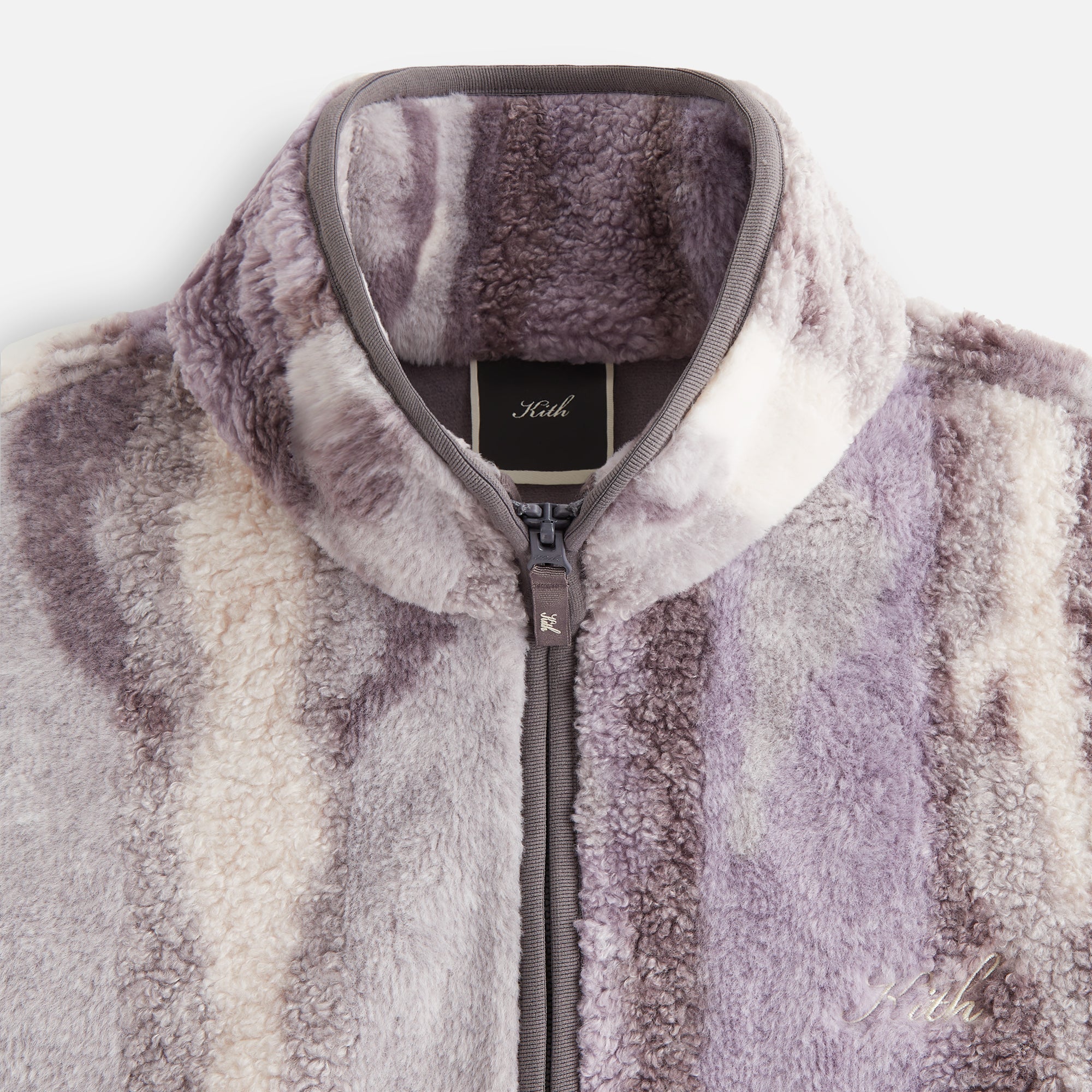 Kith Women Waverly II Jacquard Fur Jacket - Thunder - view 4