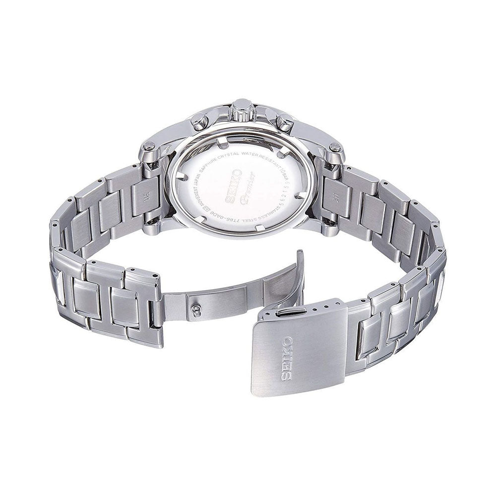 Seiko Premier Black Dial Men 38.4mm – White - view 2