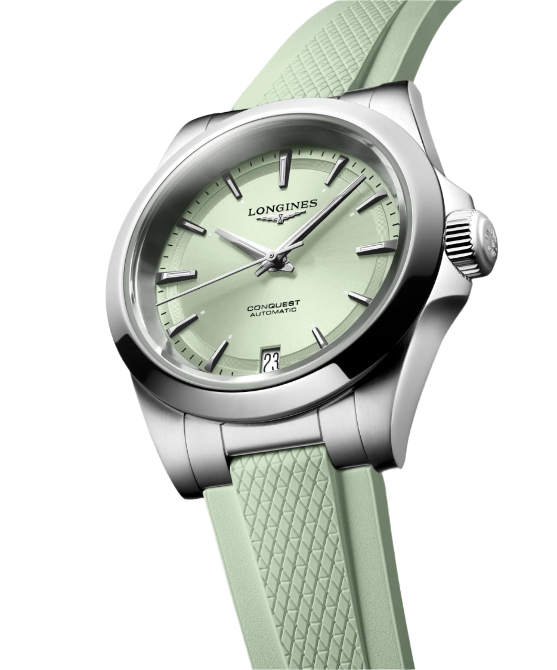 Longines Conquest Sunray Green Dial Men 34mm - view 3