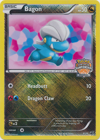 Pokémon Bagon - 6/20 - Crosshatch Holo Regional Championship Promo [Reverse Holo]