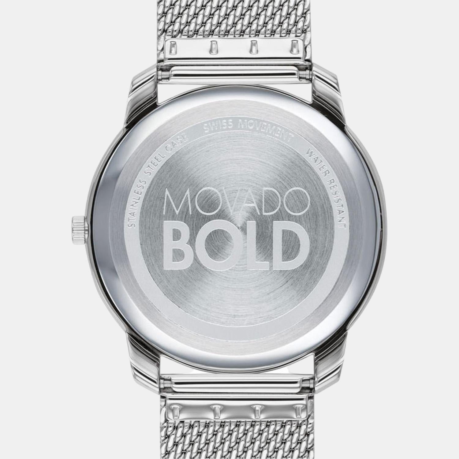 Movado Bold Men Quartz Grey Dial Analog Stainless Steel Watch 3600599 - view 2