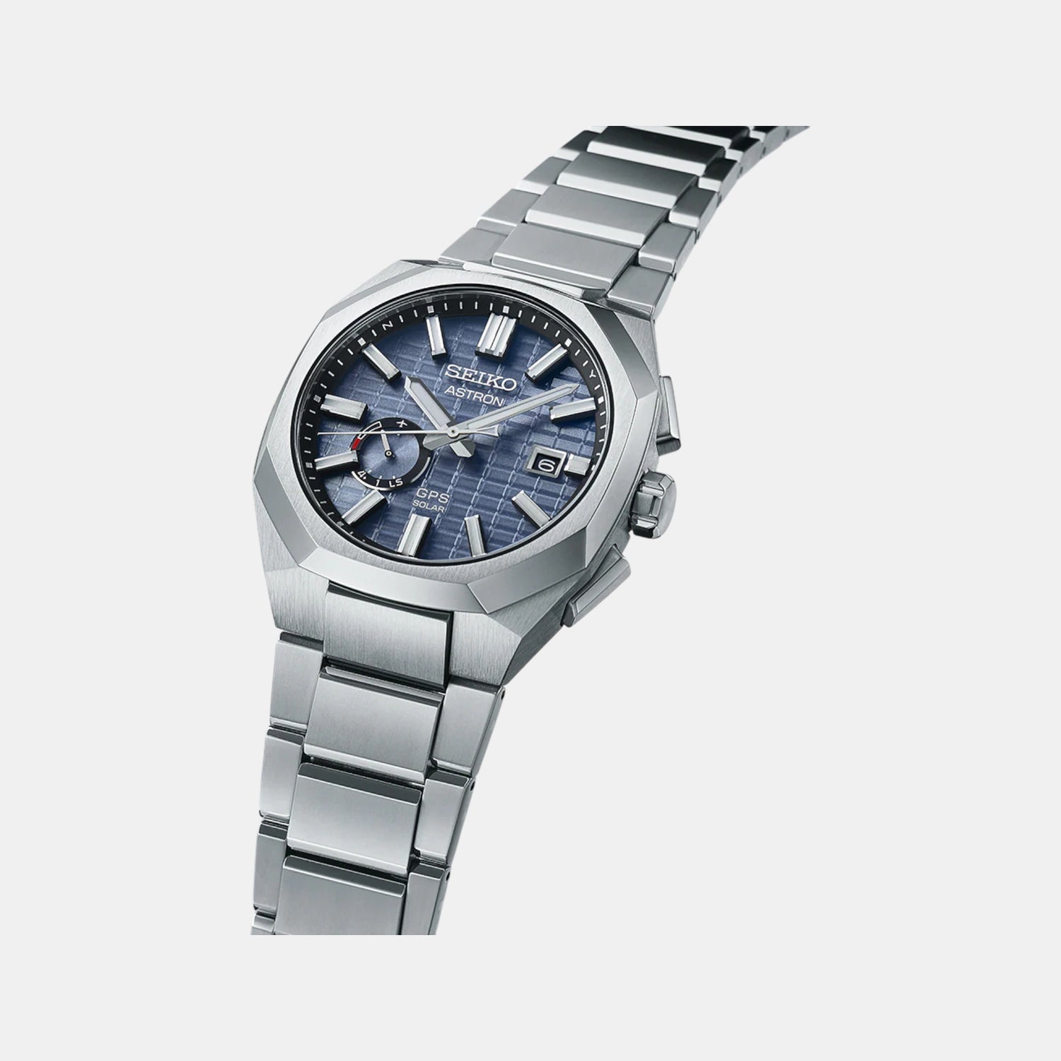 Seiko Astron Men Solar Sapphire Blue Dial Analog Stainless Steel Watch SSJ013J1 - view 2