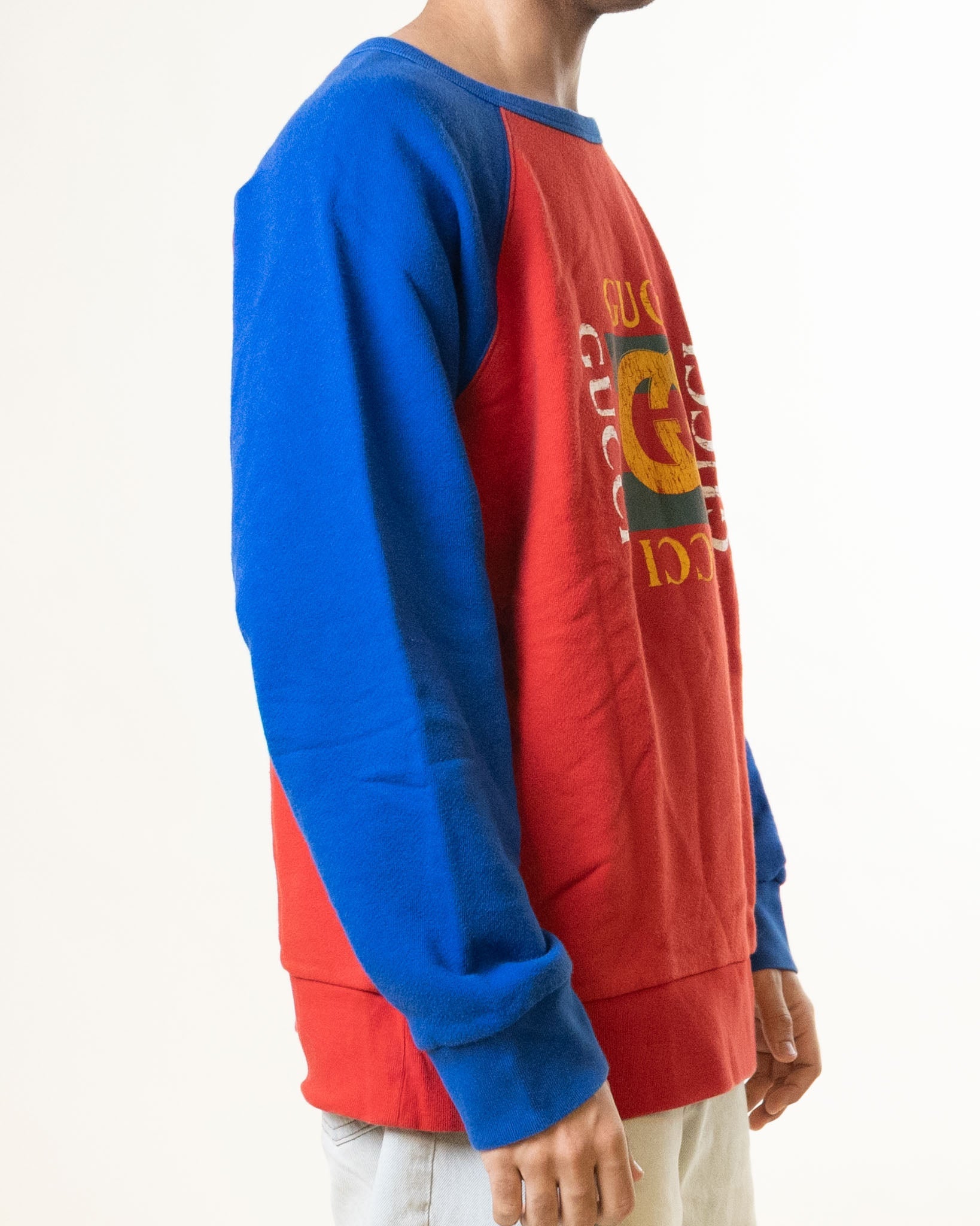 Gucci Red & Blue Raglan Sleeves Tshirt - view 2