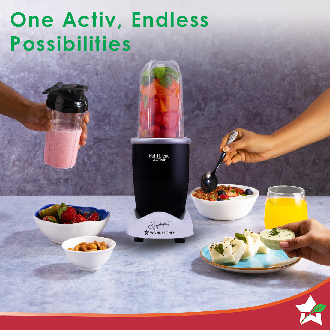 Nutri-blend Activ Mixer Grinder Blender, Smoothie by blacktree - view 6