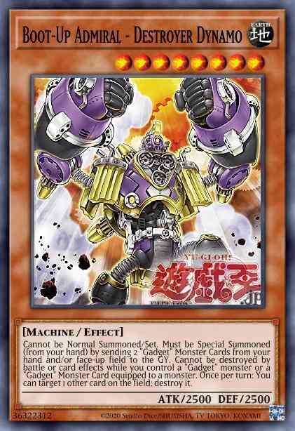 Yu-Gi-Oh! Boot-Up Admiral - Destroyer Dynamo - FIGA-EN002 - Secret Rare - 1st Edition