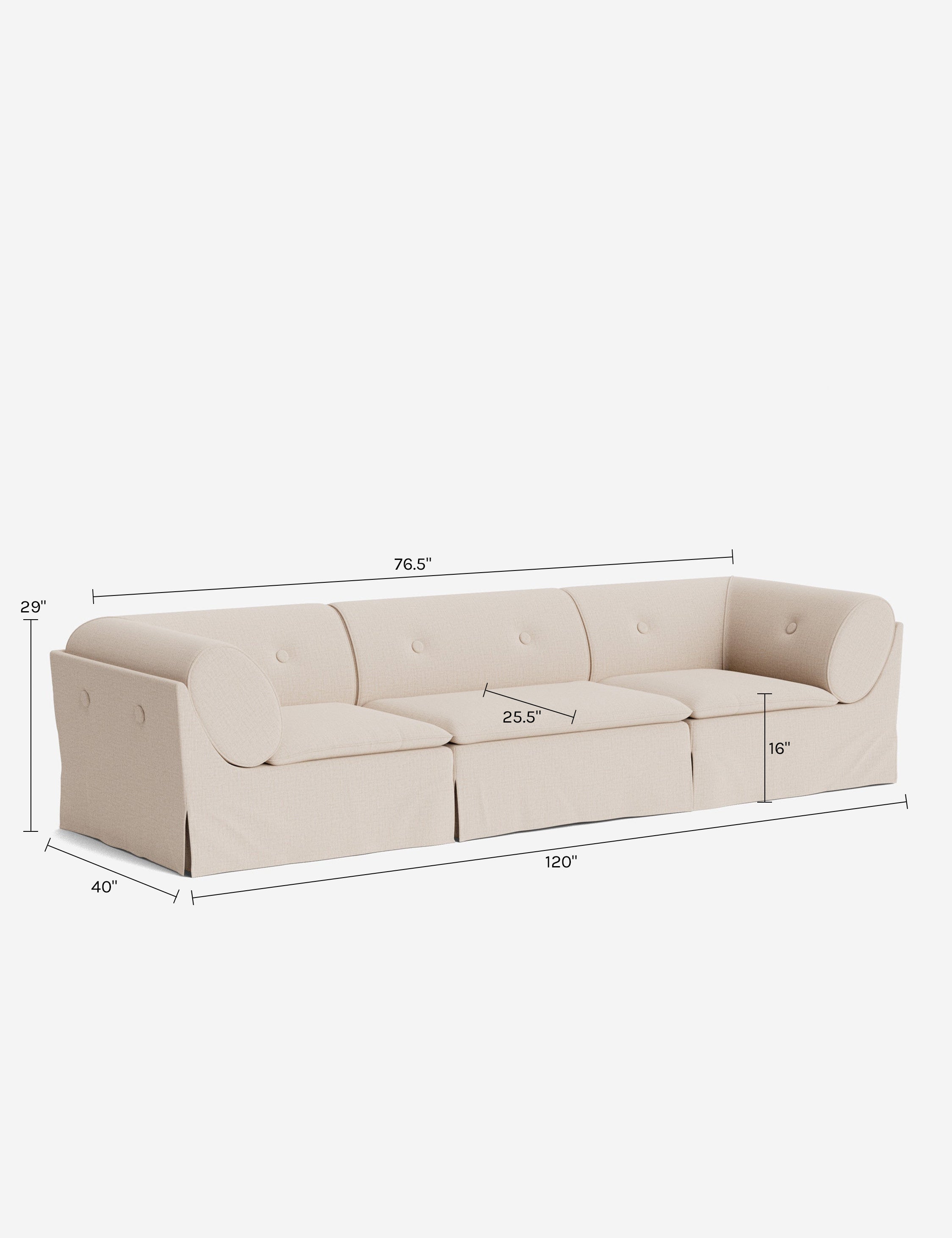Lulu and Georgia Trudy Modular Sofa by Sarah Sherman Samuel - view 175