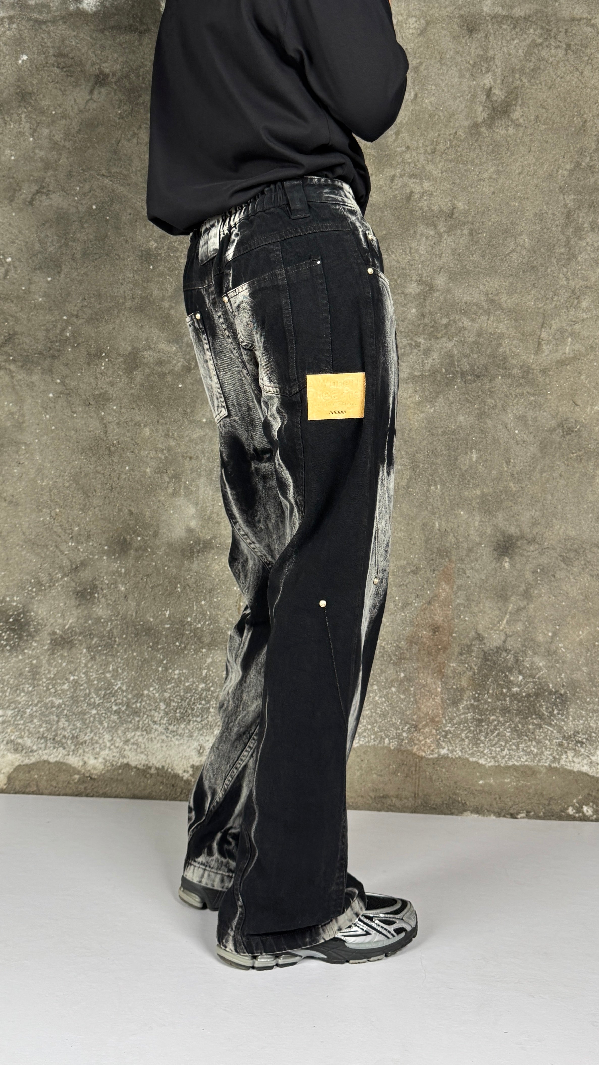Leave The Rest Waves Panelled-Shibori Black - view 5
