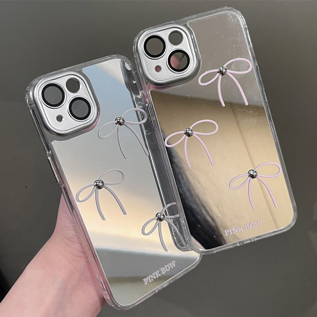 Peeperly Glam Bow Mirror Case – No Color - view 2
