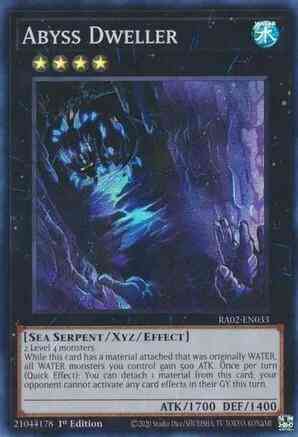 Yu-Gi-Oh! Abyss Dweller - RA02-EN033 - Super Rare - 1st Edition